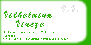 vilhelmina vincze business card